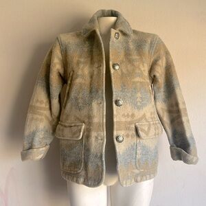 Ralph Lauren Beige and Gray Patterned Jacket